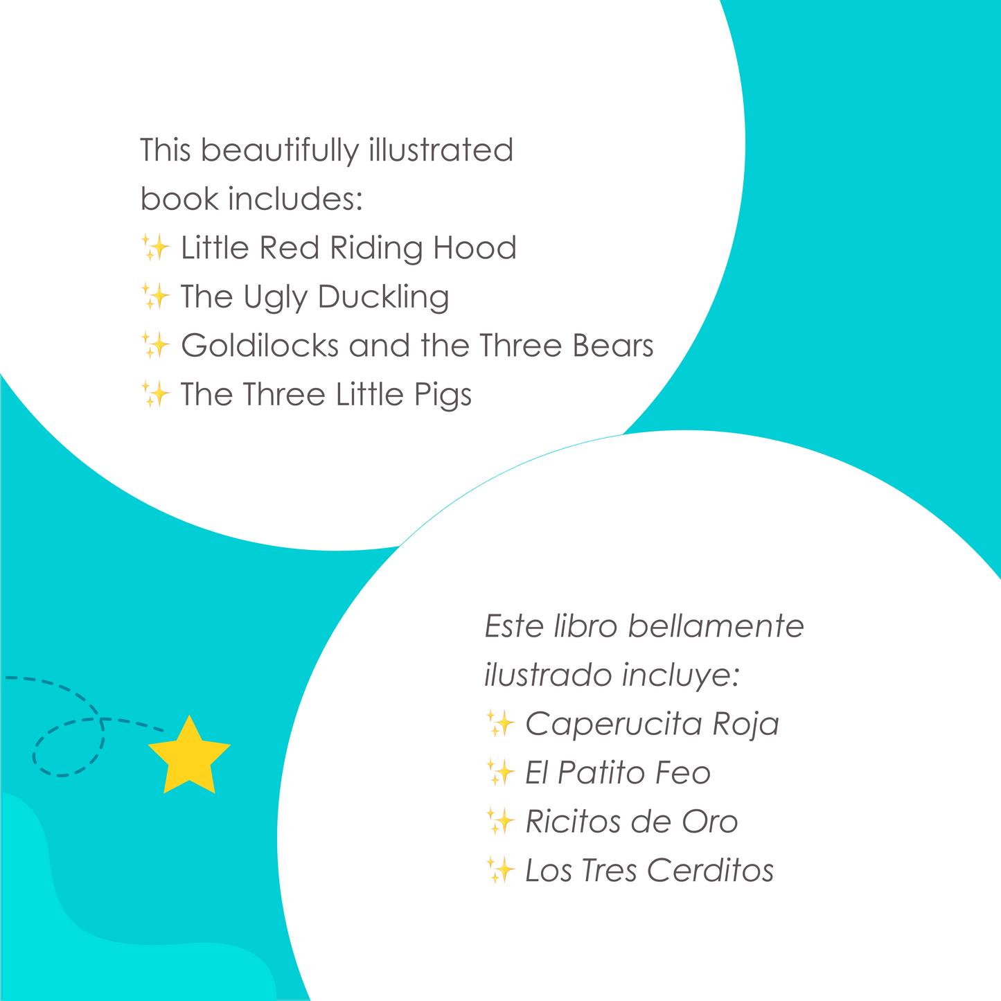 Classic Fairy Tales – Illustrated Bilingual Book / Cuentos Clásicos – Libro Ilustrado Bilingüe