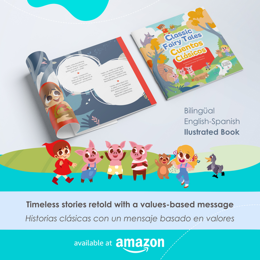 Classic Fairy Tales – Illustrated Bilingual Book / Cuentos Clásicos – Libro Ilustrado Bilingüe